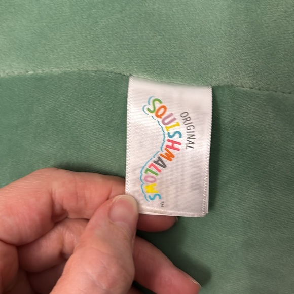 Original SquishMallows Bren Size 16 “ Inch Bigfoot Color Green White NWTS - Picture 8 of 11